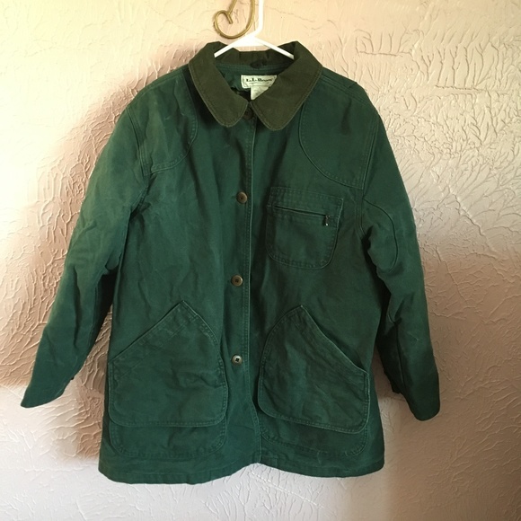ll bean green jacket